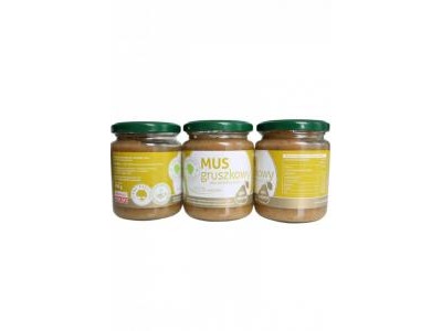 Mus gruszkowy 250g - zgrzewka 6 szt.